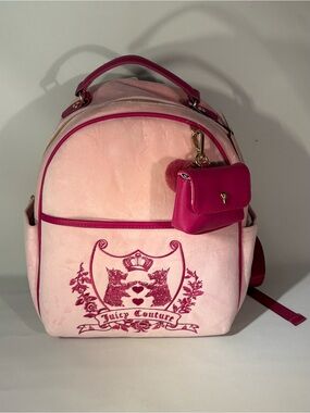 🦩 [BRAND NEW] JUICY COUTURE NEW LOVE CHAPTER BACKPACK PINK FLAMINGO BACKPACK 🦩